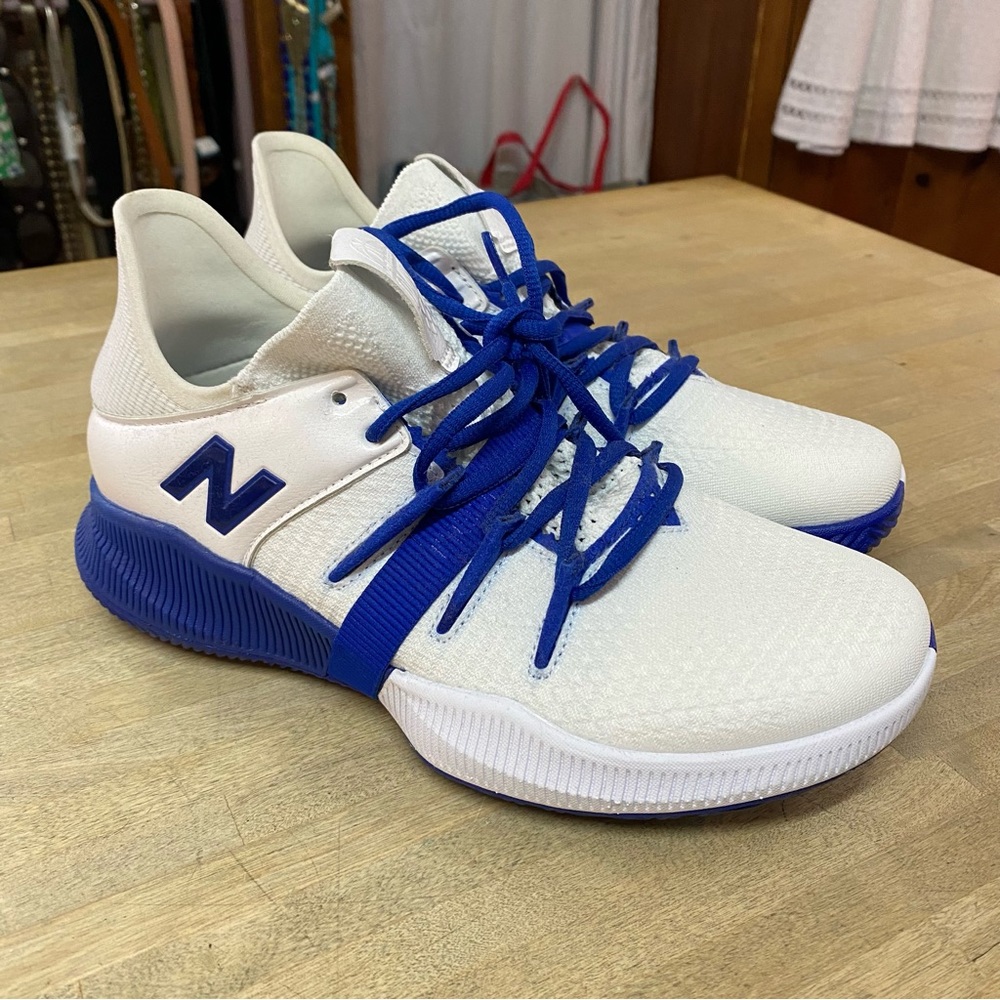 NEW BALANCE OMN1S Low White & Blue Sneakers Men’s Sz 7